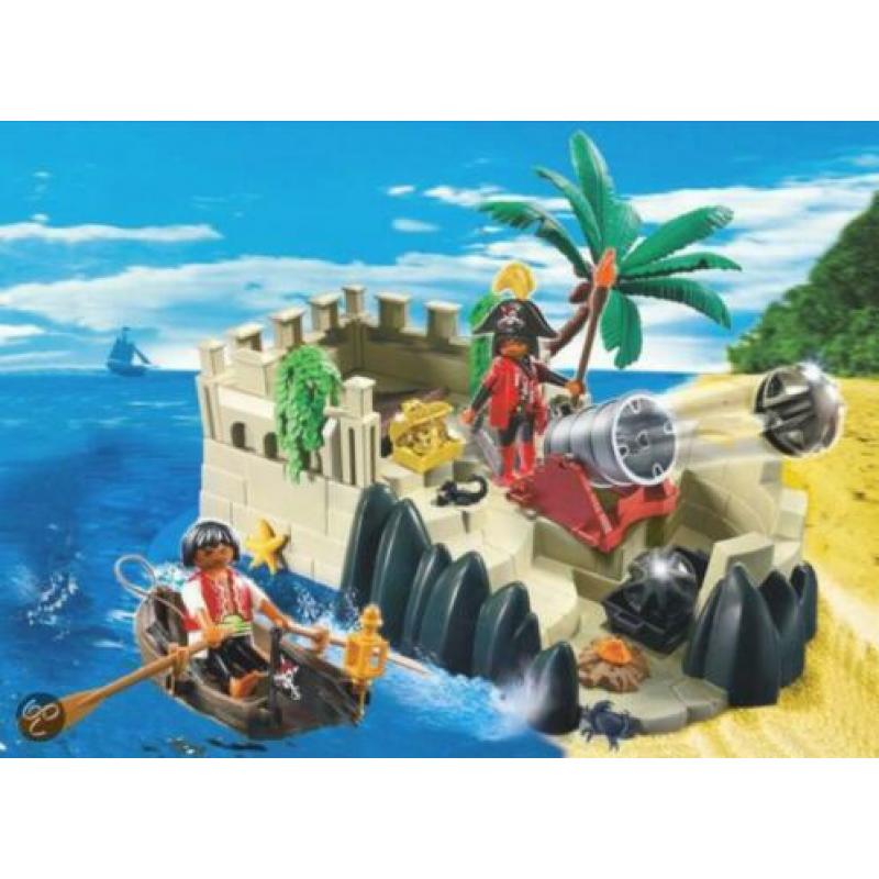 Playmobil superset piraten eiland / vesting met bootje 4007