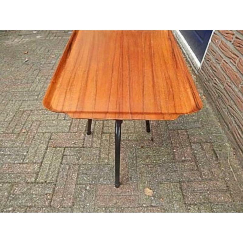 Oud Dienblad ( mid century Hout Zweeds Teak Vintage Retro )