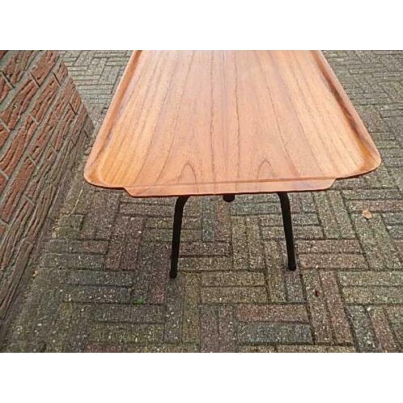 Oud Dienblad ( mid century Hout Zweeds Teak Vintage Retro )