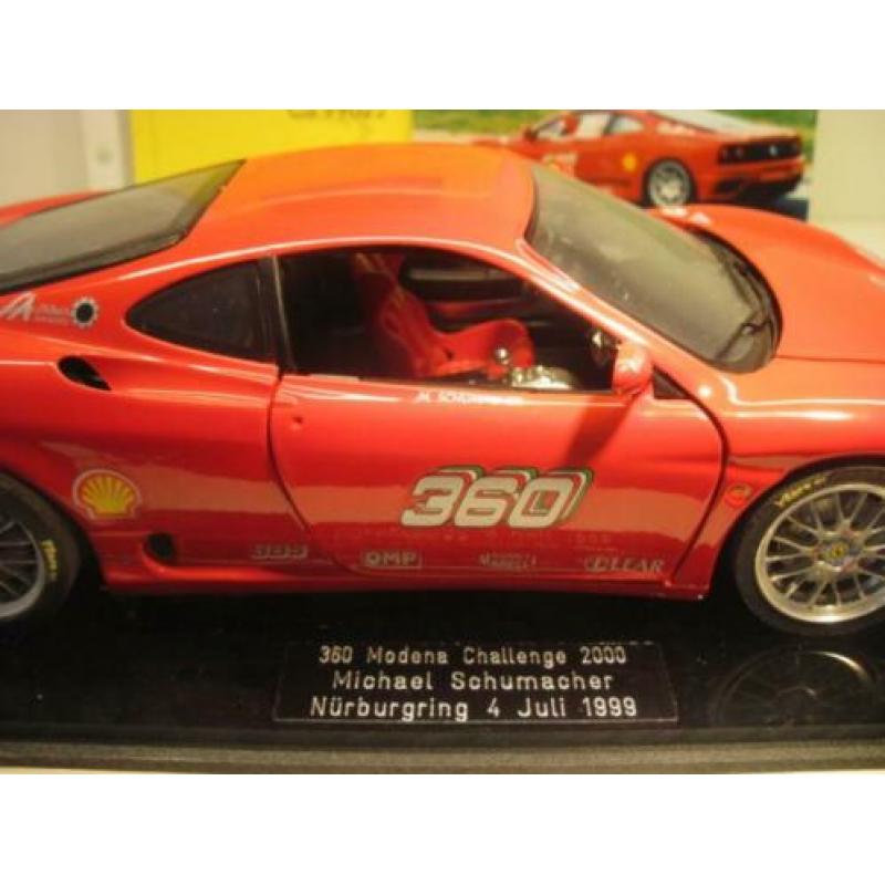 bburago 1/18 ferrari 360 msm 1999 cavallo scrimante