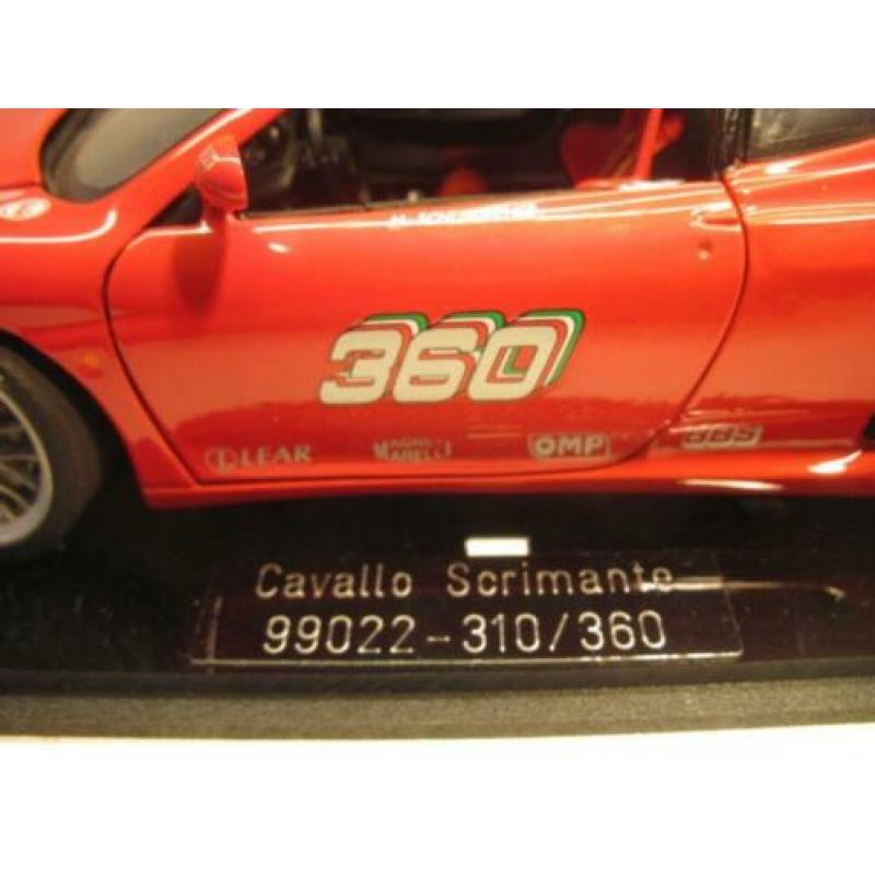 bburago 1/18 ferrari 360 msm 1999 cavallo scrimante