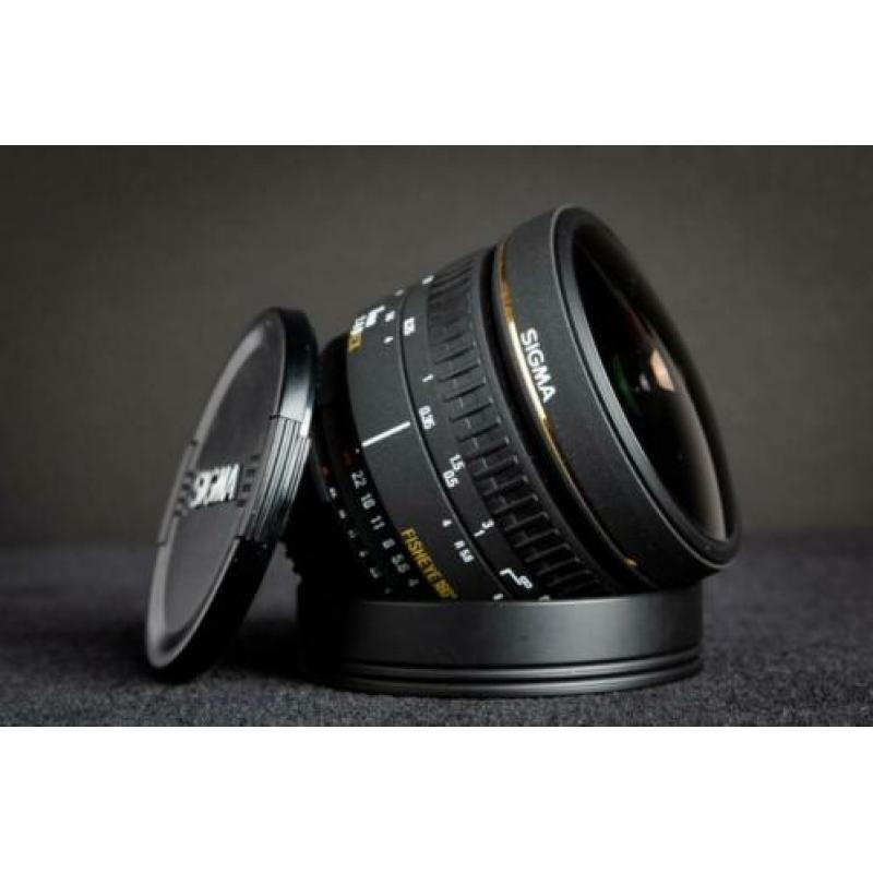 Sigma 8mm f/4 EX DG CIRCULAR FISHEYE Nikon mount TOPSTAAT!