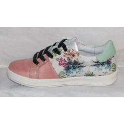 RETOUR maat 30 lerensneaker roze + bloemen gratis verzenden