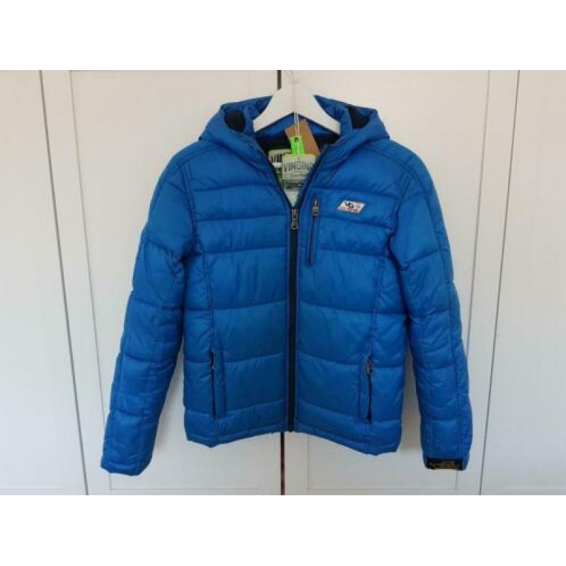 ZGAN VINGINO Blauwe winterjas, mt 152 TAZO BOYS