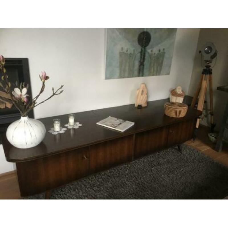 Vintage retro jaren 60 dressoir, lowboard, tv (hang) meubel