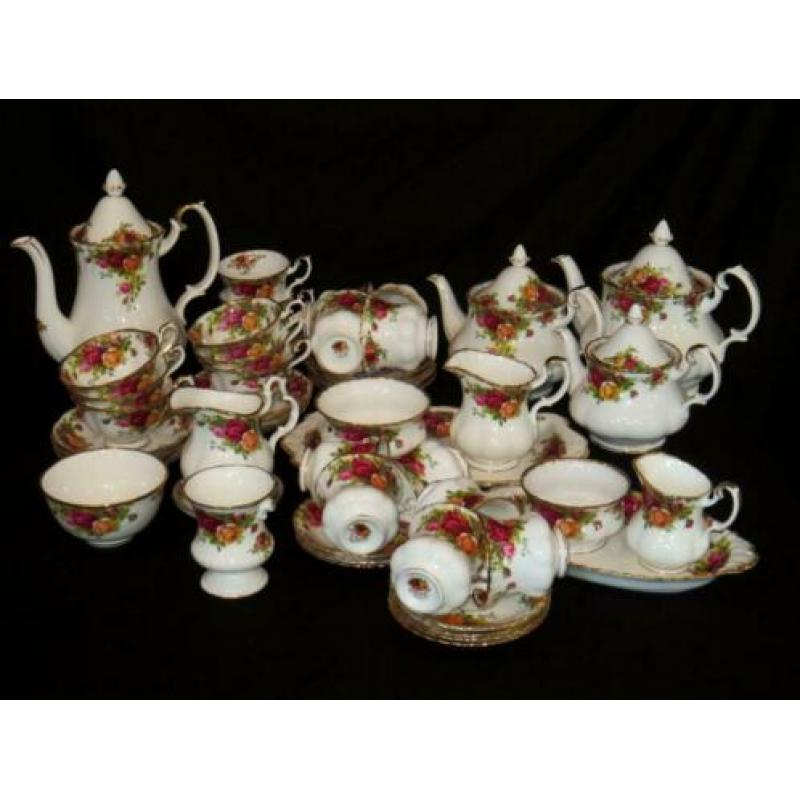 Royal Albert OLD COUNTRY ROSE servies (zie alle foto's!)