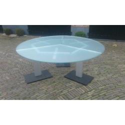 glas tafel design rond 200 cm ( ARTIFORT )