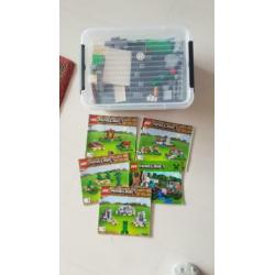 2 sets Lego minecraft. 21123 en 21135