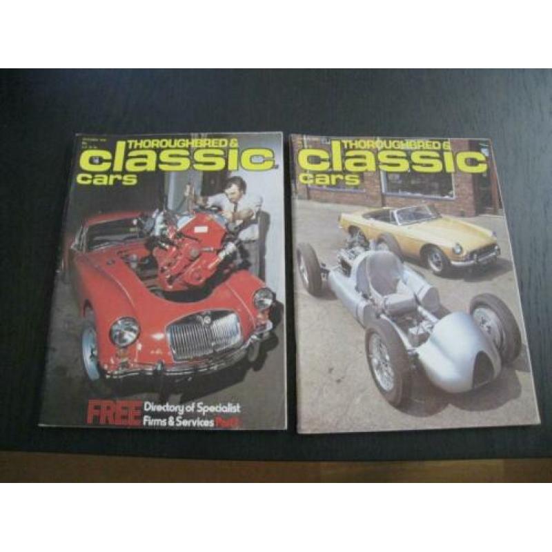 6 Tijdschriften Thoroughbred en Classic Cars van 1979 en1981