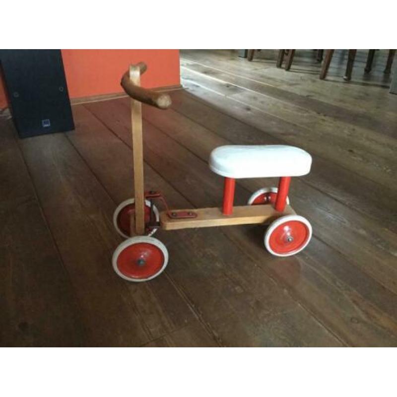 Rolli loopfiets vintage hout