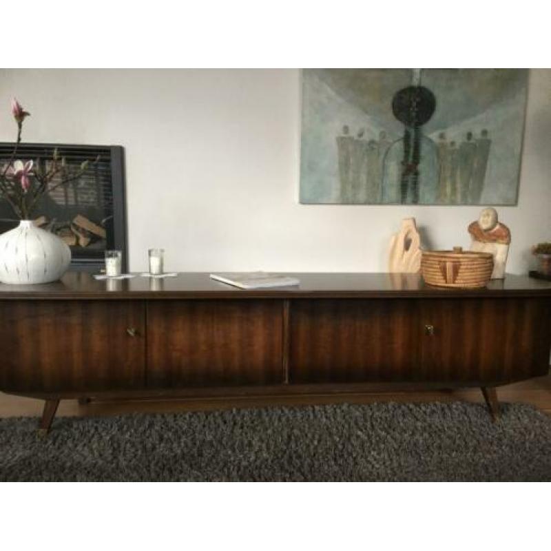 Vintage retro jaren 60 dressoir, lowboard, tv (hang) meubel