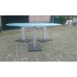 glas tafel design rond 200 cm ( ARTIFORT )