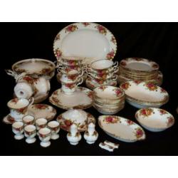 Royal Albert OLD COUNTRY ROSE servies (zie alle foto's!)