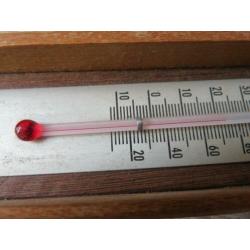 Schietspoel met thermometer