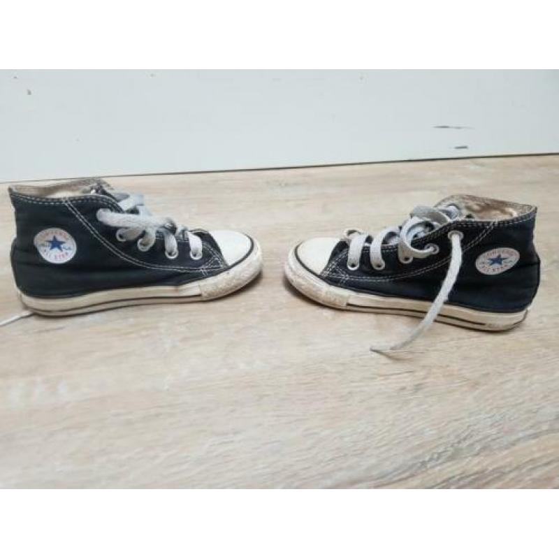 Zwarte Converse All Stars gympen/schoenen, maat 24