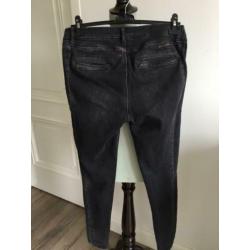 Summum skinny jeans zwart metallic details stretch maat 36