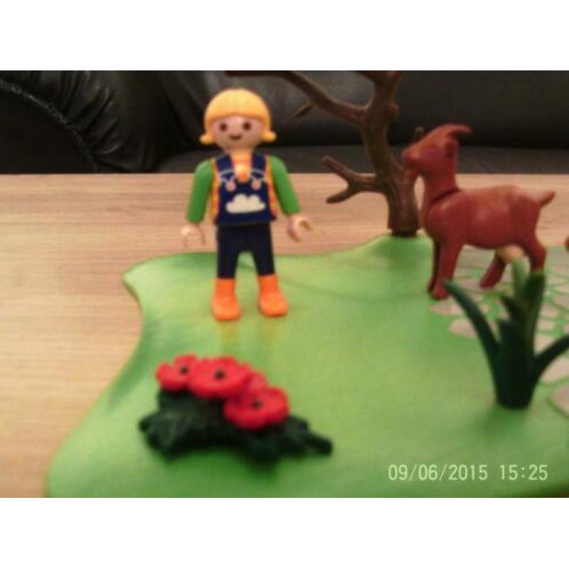 playmobil kindjes met geitjes