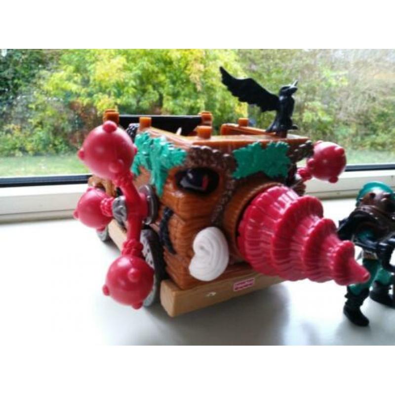 FISHER PRICE IMAGINEXT CASTLE ATTACK WAGON Compleet