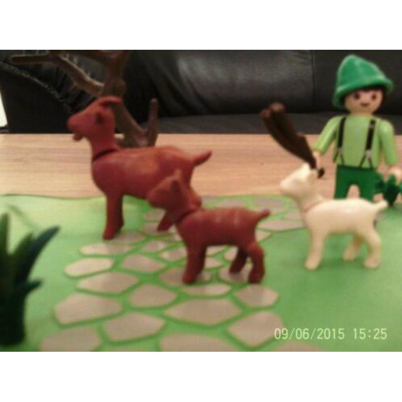 playmobil kindjes met geitjes