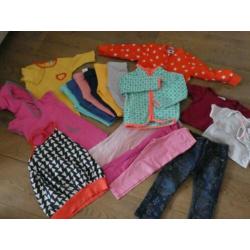 Kleding pakket (meisje) maat 86-92 (18 stuks)