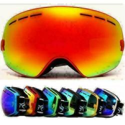 Stoere luxe Ski bril met verwisselbare dubbele extra lens !!