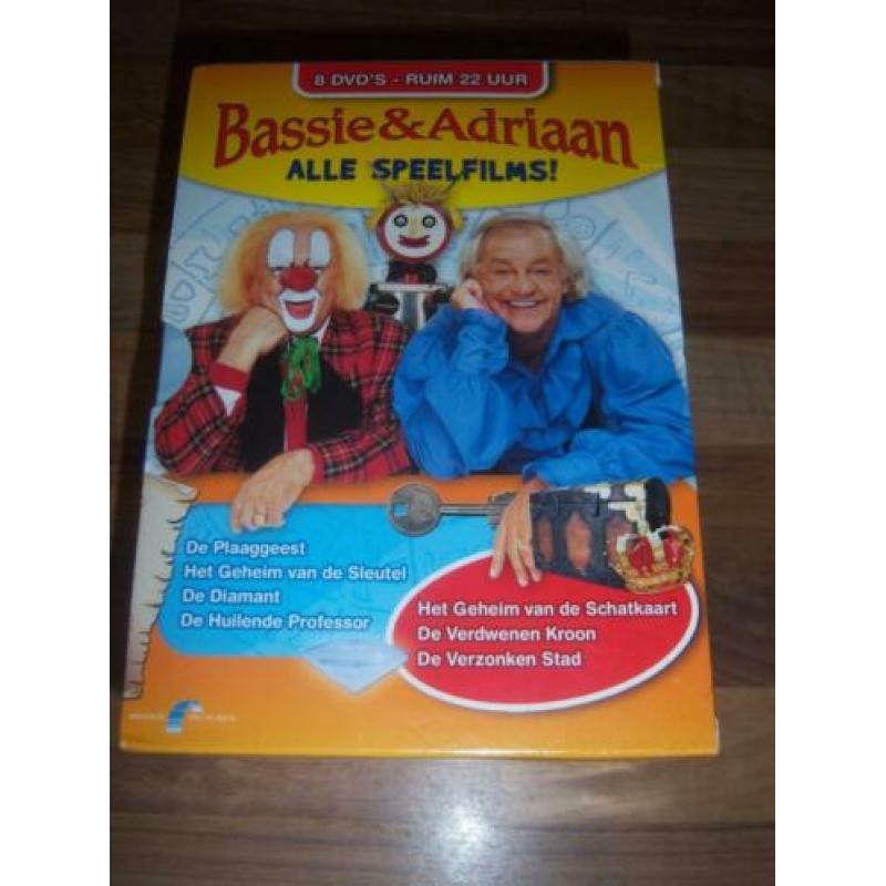 Bassie en Adriaan Alle Speelfilms 8-dvd box nieuw in seal