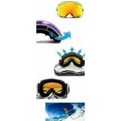 Stoere luxe Ski bril met verwisselbare dubbele extra lens !!