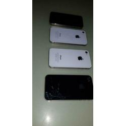 3 iPhone 4s. en 1 iPhone 4 voor onderdeling