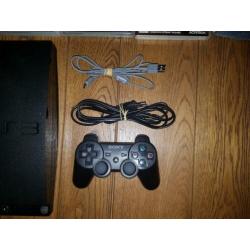 Playstation3 + kabel + 1 controller + 5 spellen