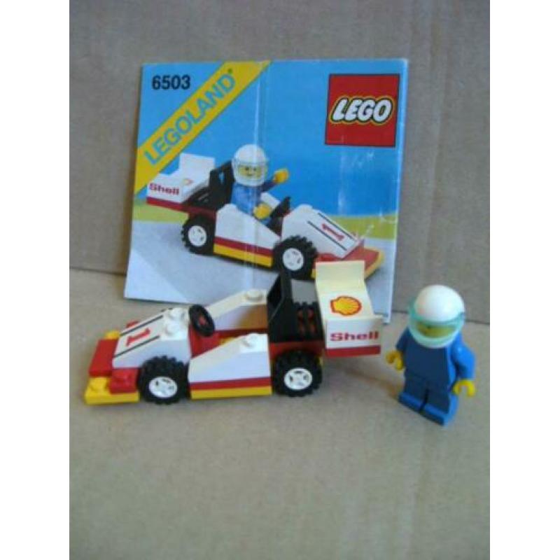 Lego set 6503 Shell race auto met bouwbeschrijving