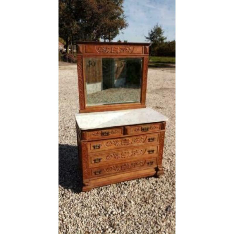 415, antiek eiken commode te koop