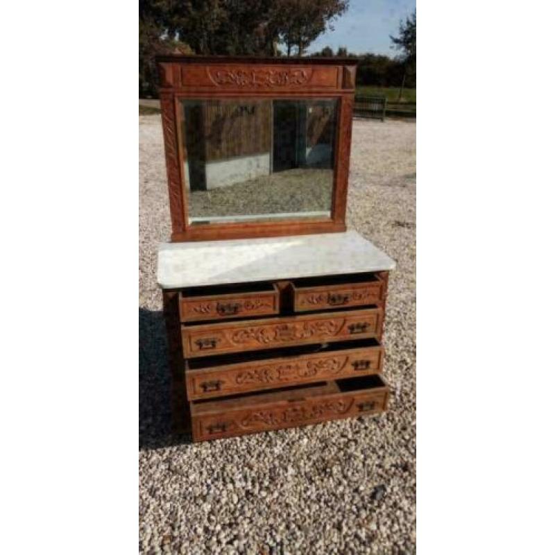 415, antiek eiken commode te koop