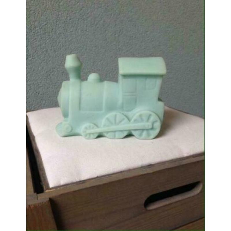 Vintage Rubbertoys Italy piepfiguur trein, babykamer