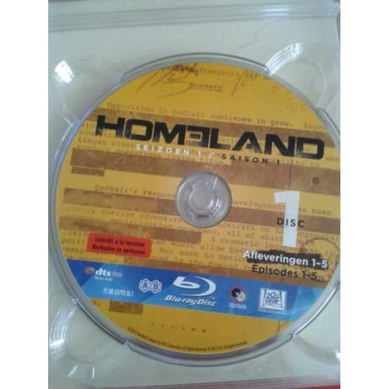 homeland seizoen 1 blue-ray