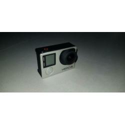 Gopro Hero 4 Zilver, met extra accu+ camera stabilisator