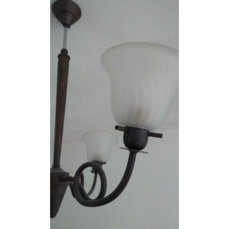 Hanglamp 3 fittingen hoogte 50-75cm