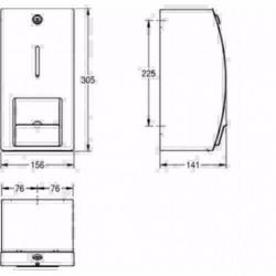 Franke Stratos closetrolhouder | Wc rollen houder | Nieuw