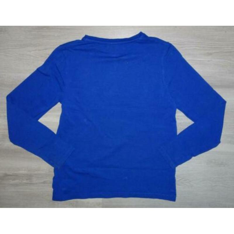 Shirt blauw zwart wit pailletten | 146-152 | Coolcat