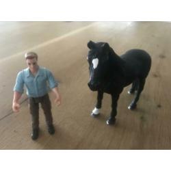 Schleich paard en man