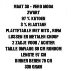 Maat 38 - vero moda - zwart