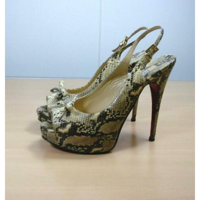 Luciano Padovan slangenprint high heels hoge hakken 39,5