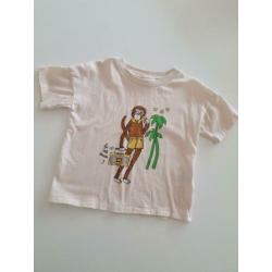 Mini rodini t-shirt aap maat 92-98