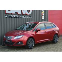 Seat Ibiza ST 1.2 TDI Style Eco. 2011 Rood Leer/Clima/Cruise