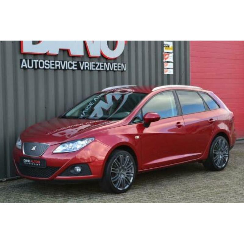 Seat Ibiza ST 1.2 TDI Style Eco. 2011 Rood Leer/Clima/Cruise