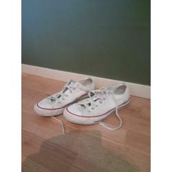 Converse all star wit laag maat 40