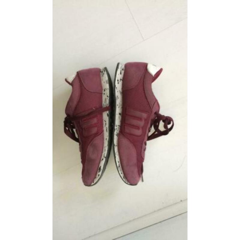 Sneakers bordeaux rood 38