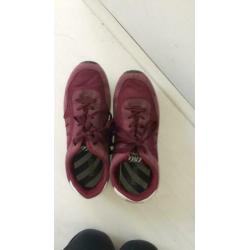 Sneakers bordeaux rood 38