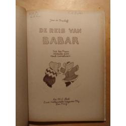 De Reis van Babar (1948, 1ste druk in NL, zeer goede staat)