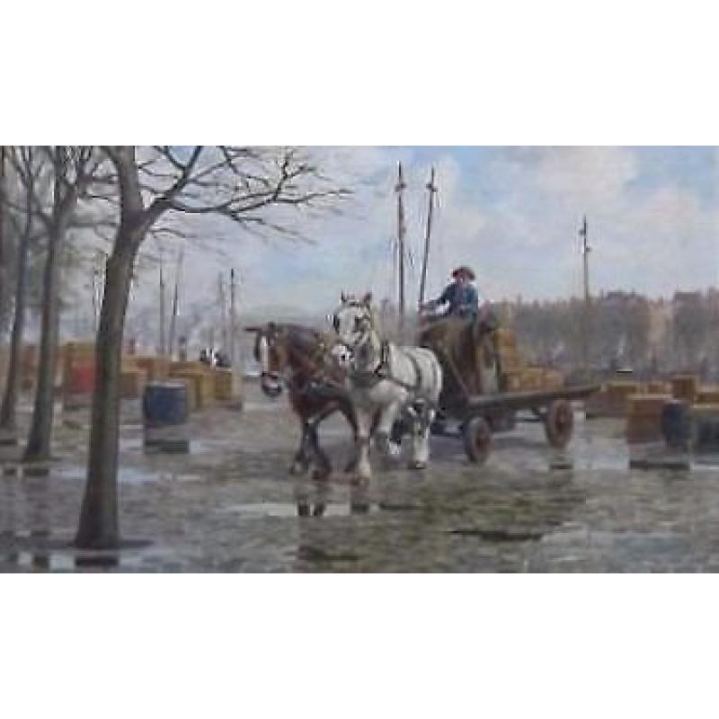 ==kade in Rotterdam==KOOPJE!!==G J van Overbeek 1882-1947==