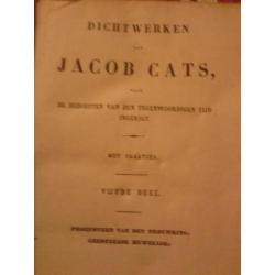 Antieke Jacob Cats Dichtwerken 1845!